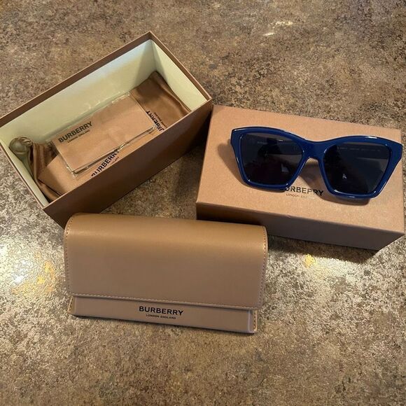 Burberry Accessories - NWT Burberry Sunglasses DarkBlue - Unisex With Original Box